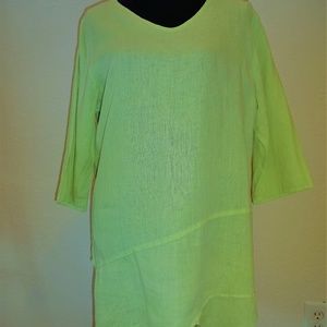 Habitat  100% Linen Tunic Top - Sz L